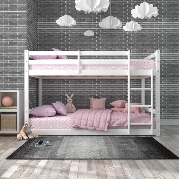 Campbell Twin-Over-Twin Floor Bunk Bed